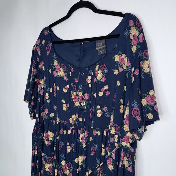Torrid X Outlander Women’s Floral Botanical Skater Dress Size 26 - Picture 2 of 5